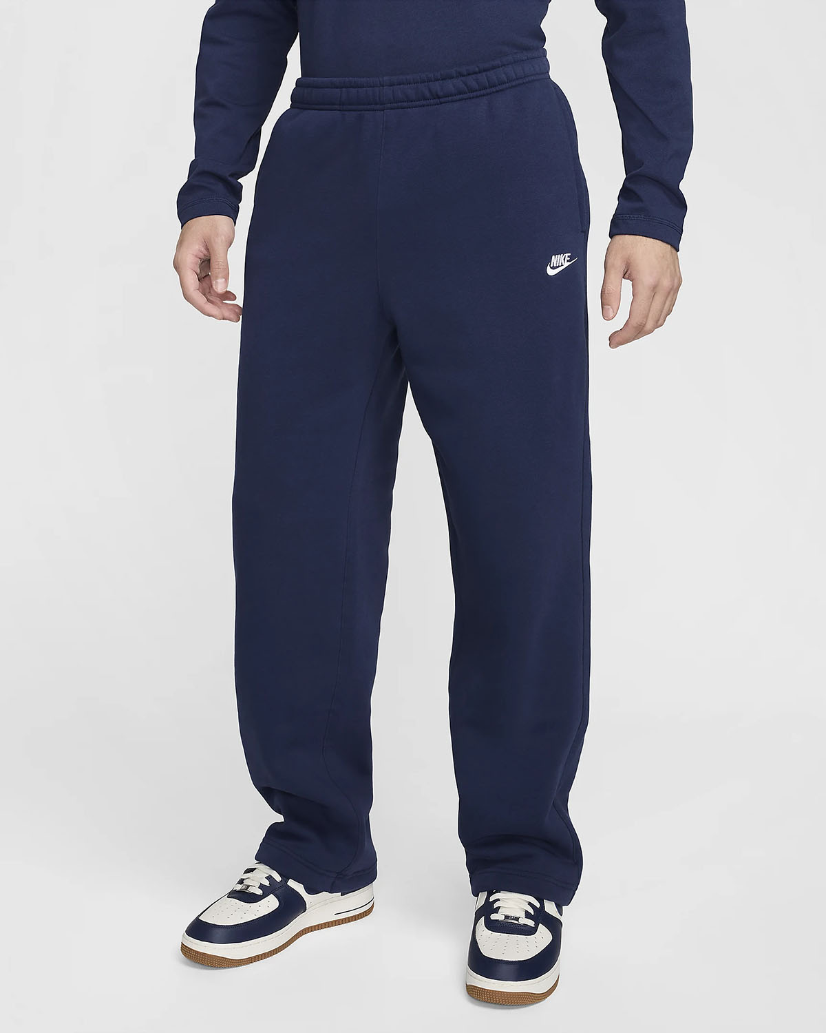 Nike Club Fleece Bungee Pants Midnight Navy 1