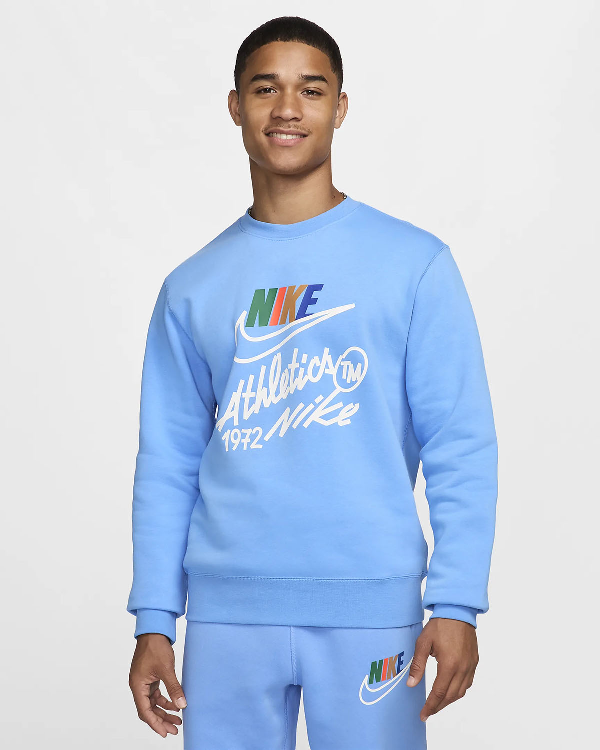 Nike Club Fleece Crew Sweatshirt University Blue