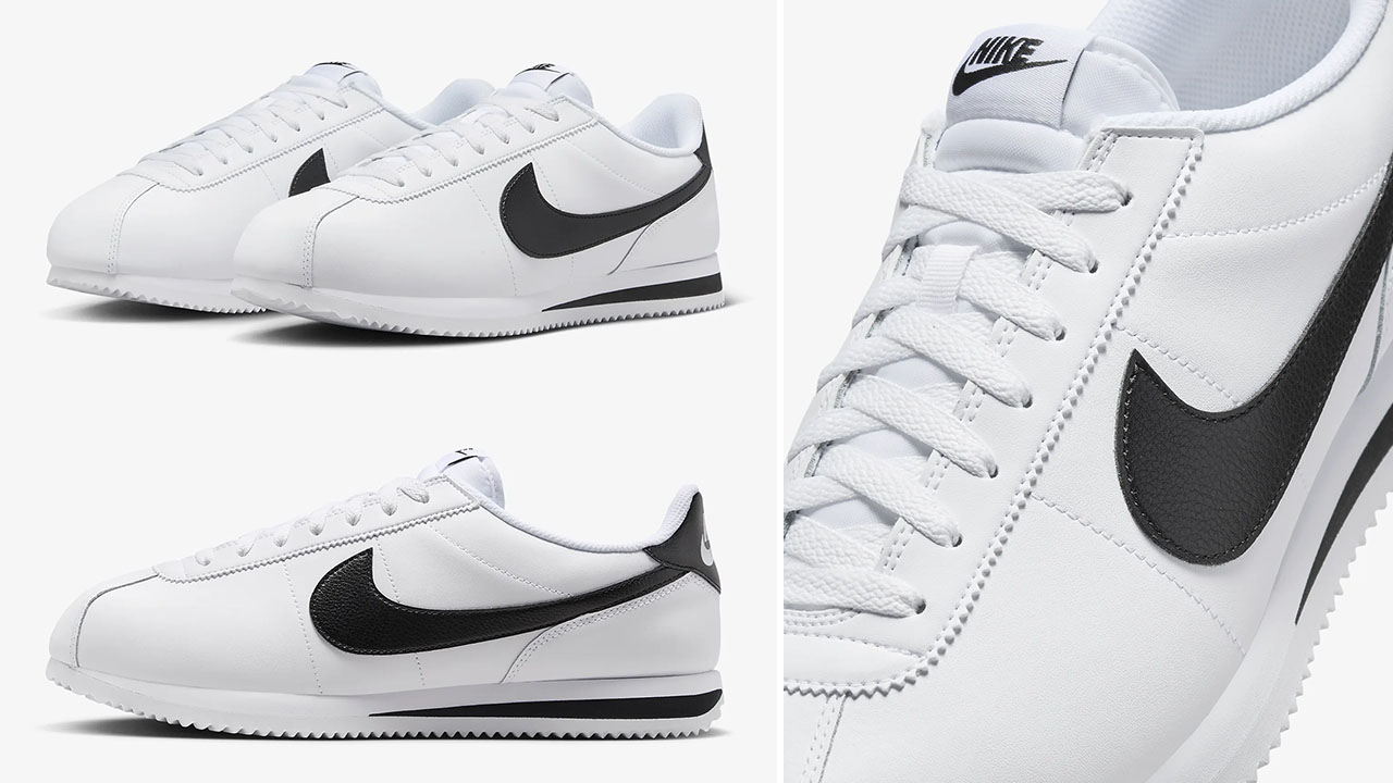 Nike Cortez White Black Sneakers