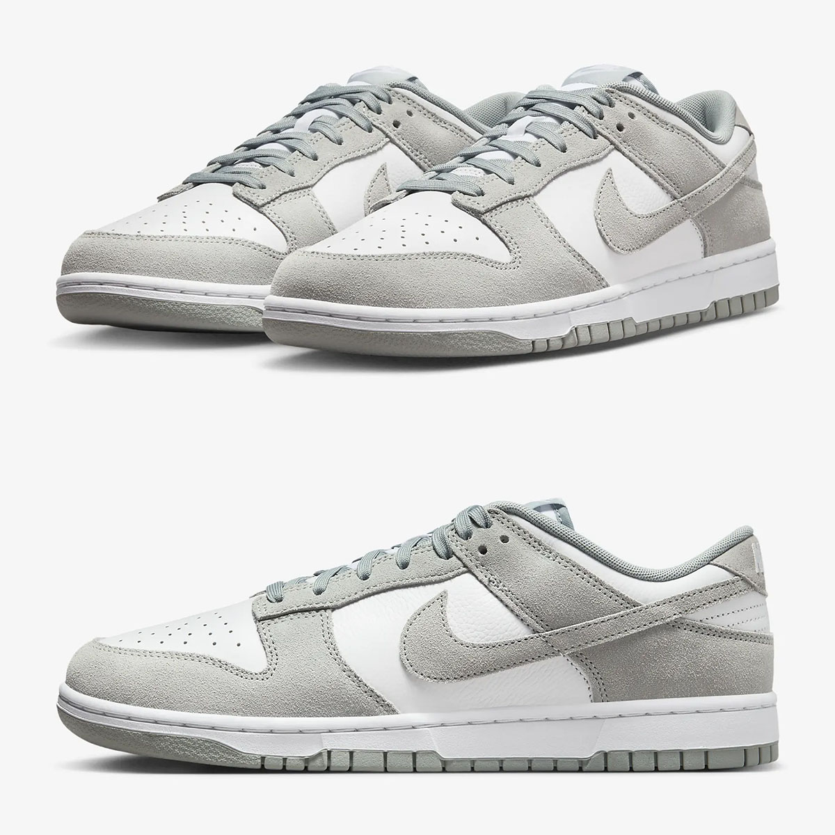 Nike Dunk Low Suede Grey White Light Pumice