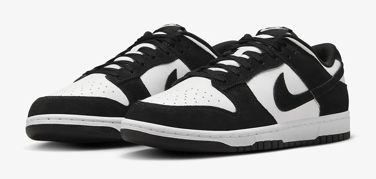 Nike Dunk Low Suede Panda Sneakers 1