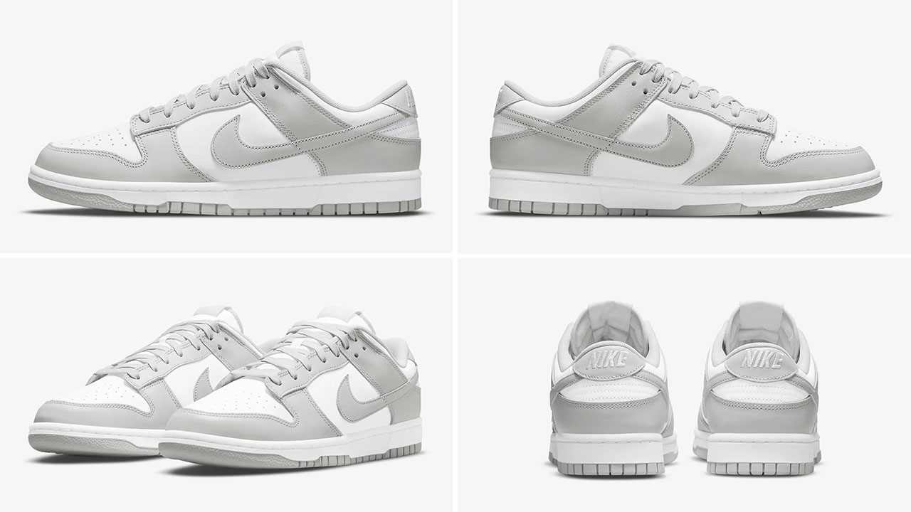 Nike Dunk Low White Grey Fog Sneakers