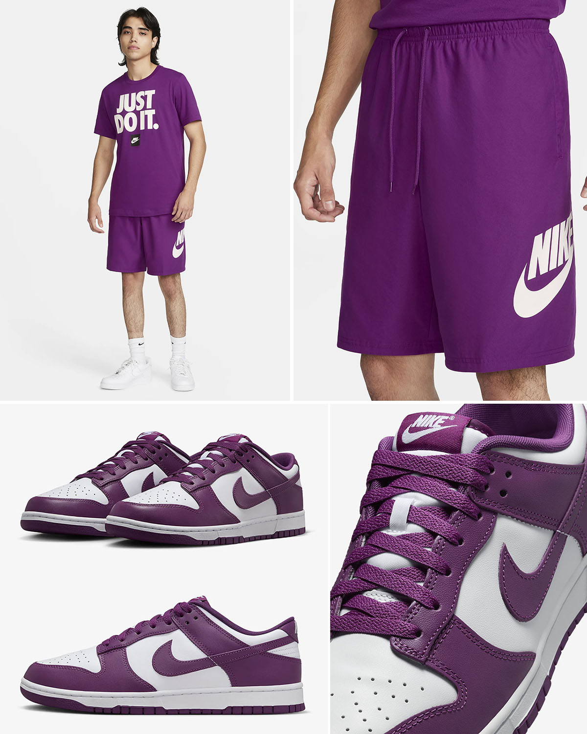 Nike Dunk Low White Viotech Outfit