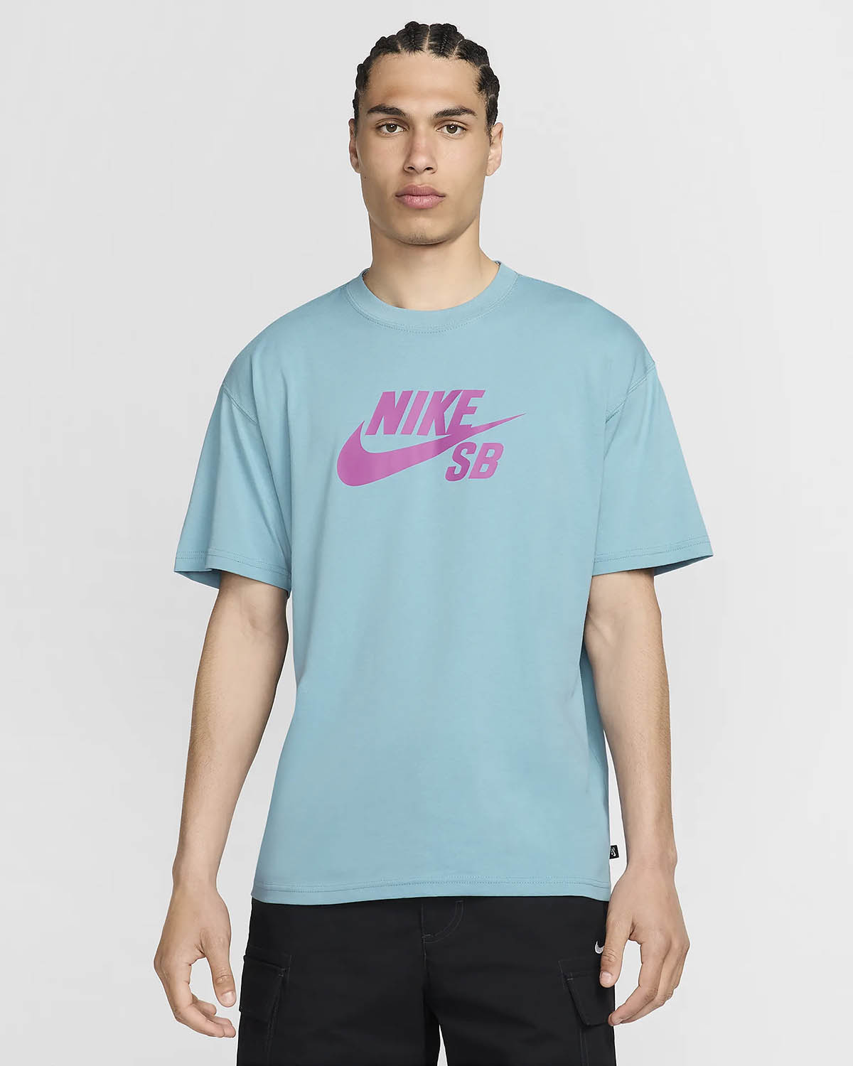 Nike SB T Shirt Denim Turquoise