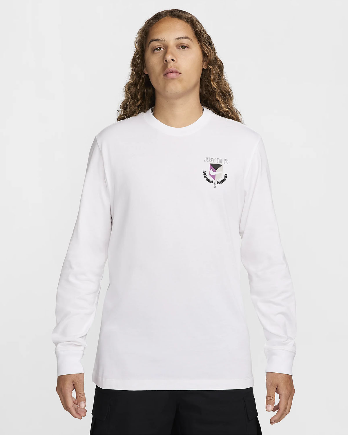 Nike Sportswear Long Sleeve T Shirt White Viotech 1