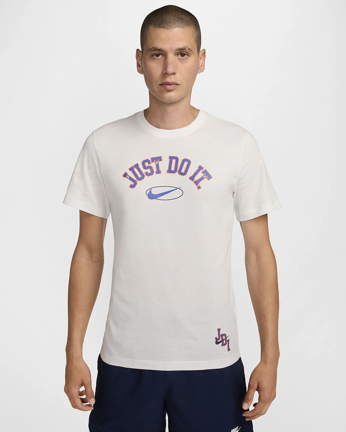 Nike Sportswear T Shirt Summit White Orange Blue 1