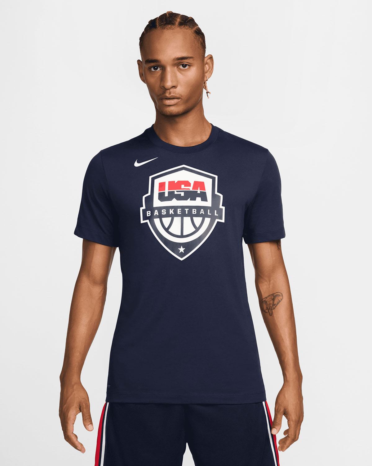 Nike USA Basketball Olympic 2024 T Shirt Navy
