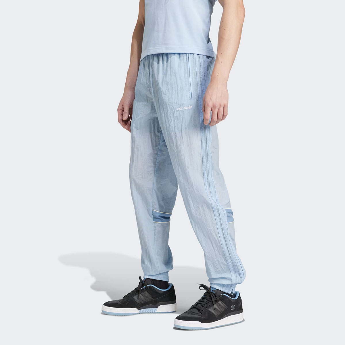 adidas 80s Nylon Archive 3 stripes Pants Clear Sky Blue