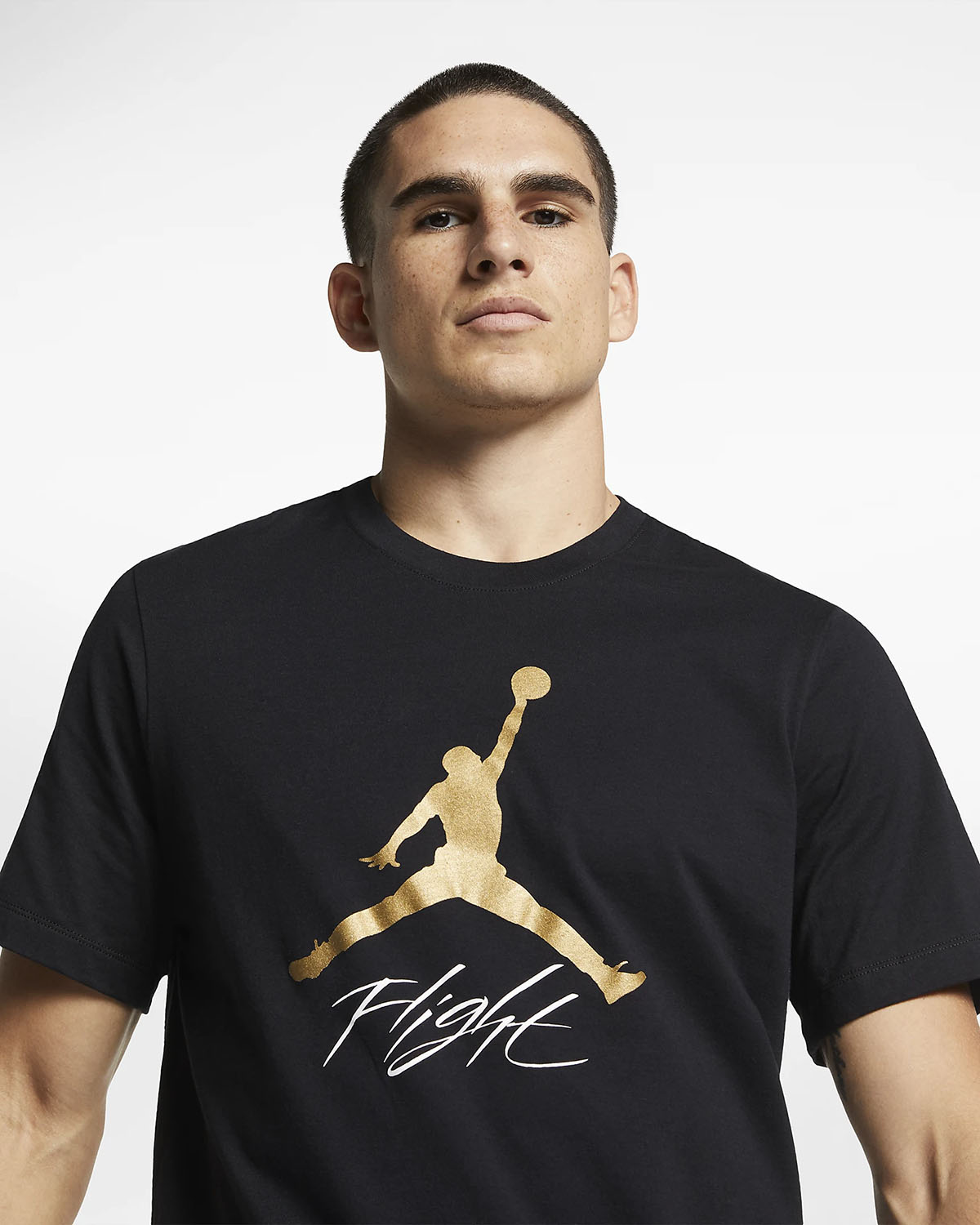 Air Jordan 1 High OG Black Metallic Gold Shirt 1