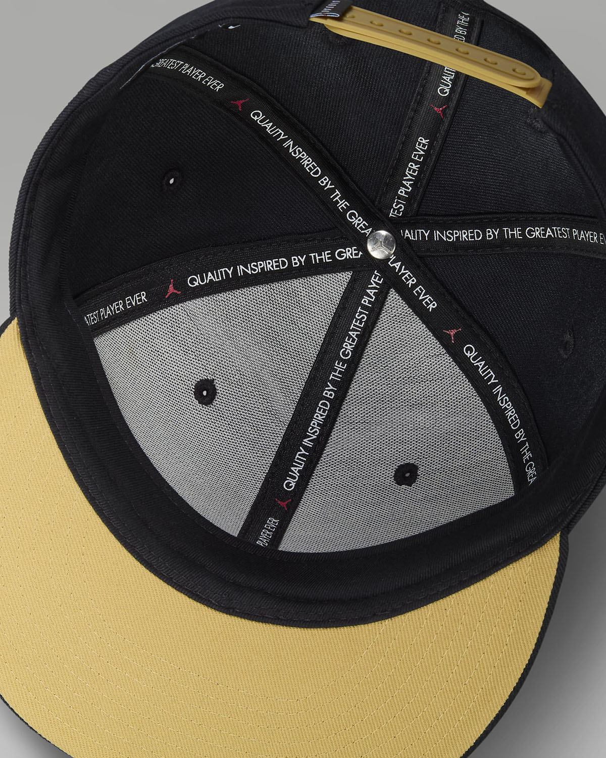 Air-Jordan-1-High-OG-Black-Metallic-Gold-Snapback-Hat-Cap-5