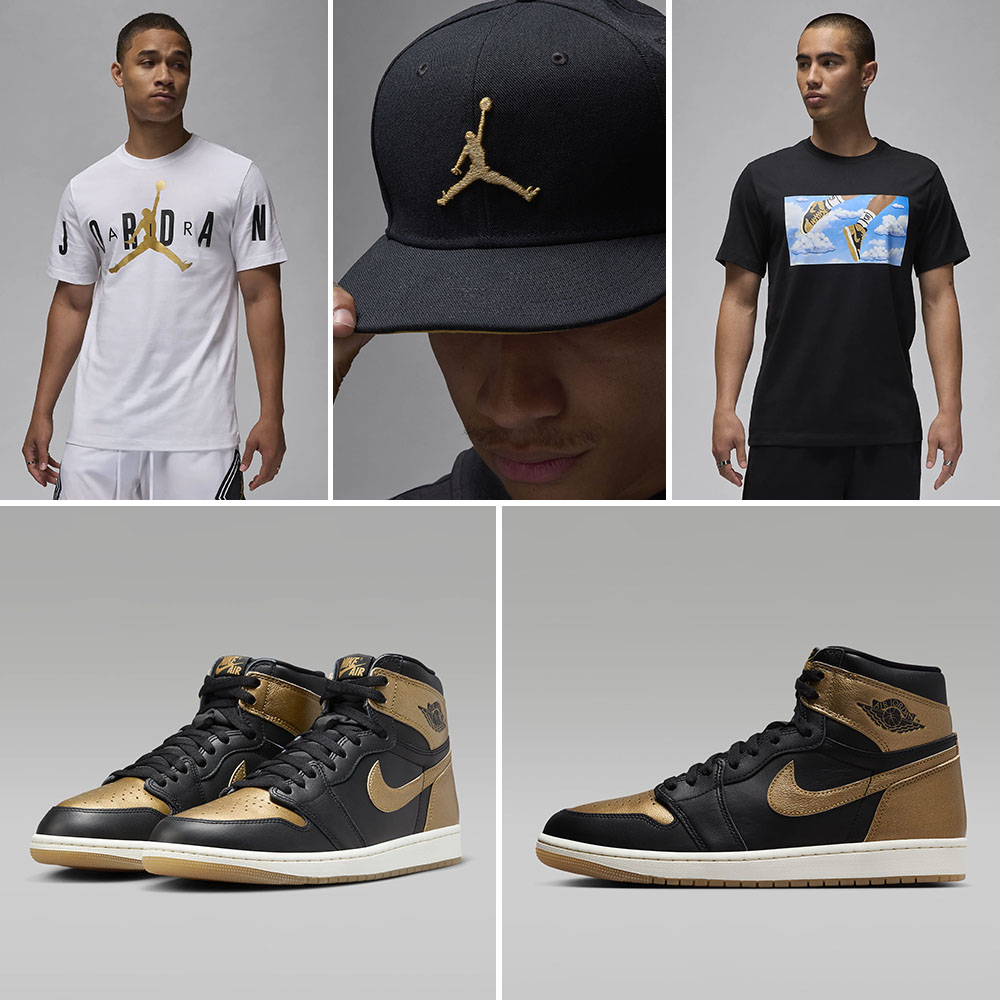 Air Jordan 1 High OG Metallic Gold Outfits