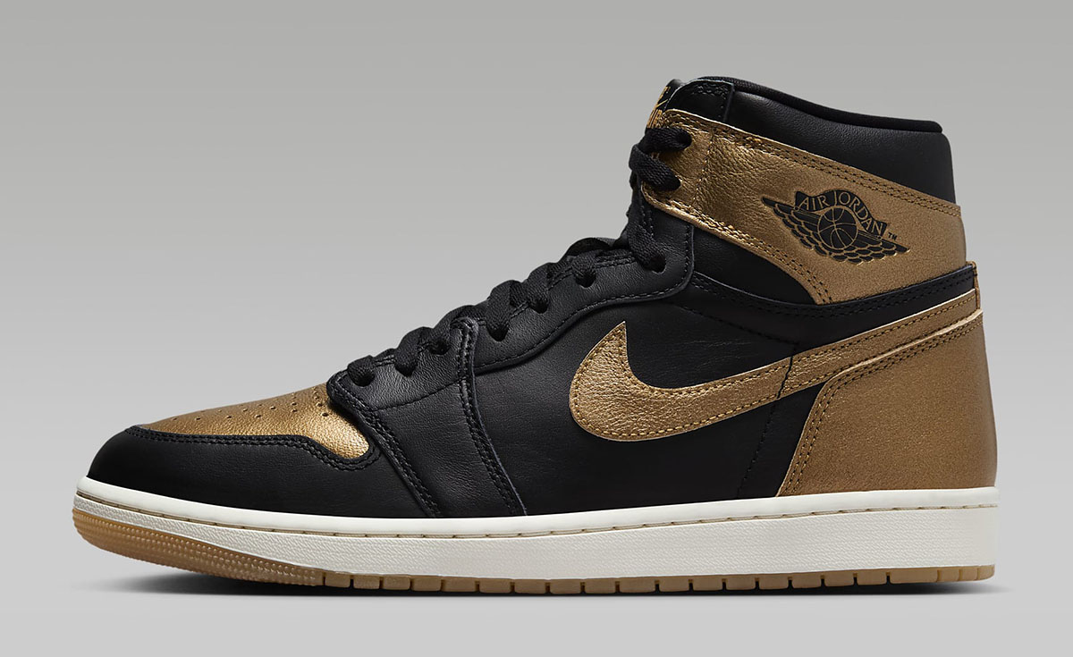 Air Jordan 1 High OG Metallic Gold Shoes 2