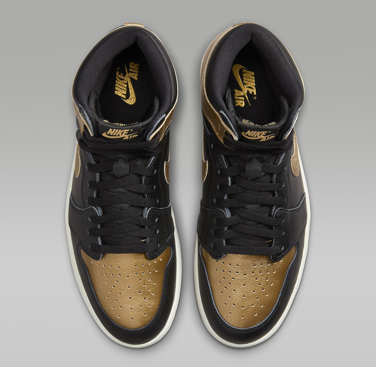 Air Jordan 1 High OG Metallic Gold Shoes 4