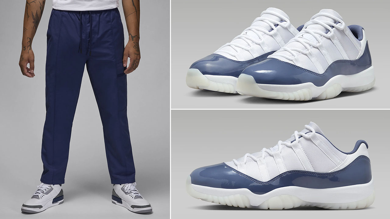 Air Jordan 1 Low Diffused Blue Woven Pants