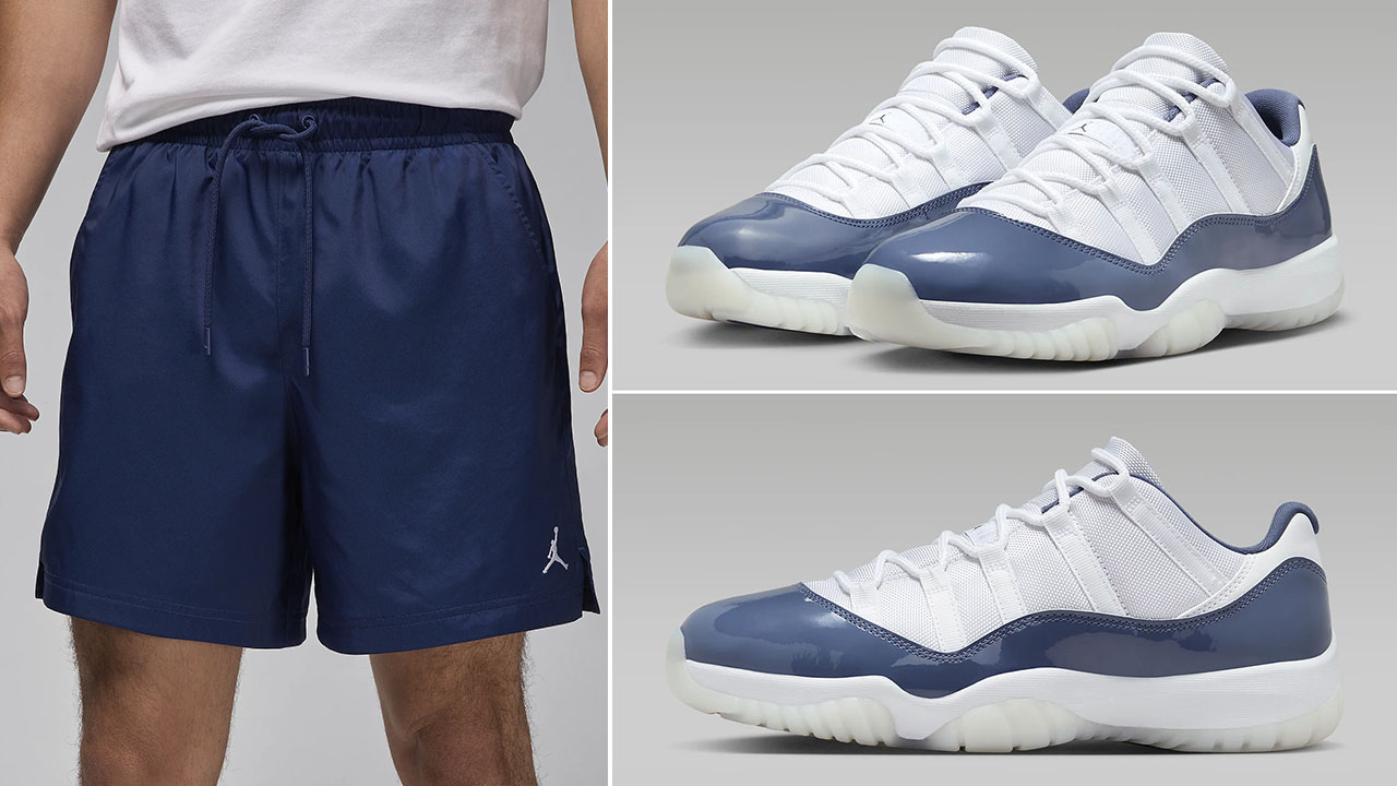 Air Jordan 1 Low Diffused Blue Woven Shorts