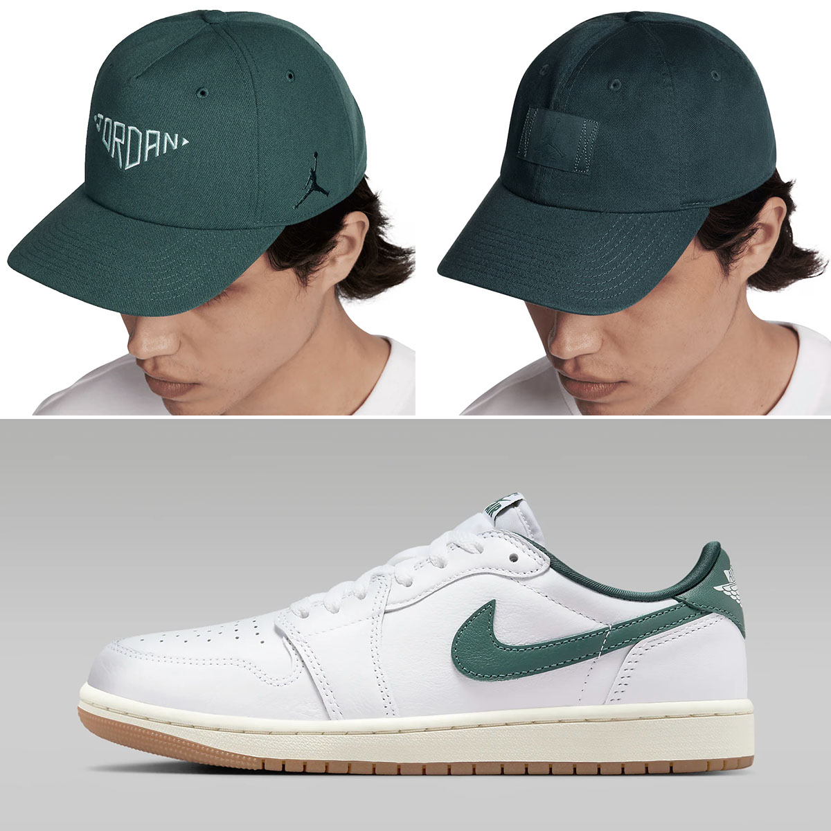 Air Jordan 1 Low OG Oxidized Green Hats