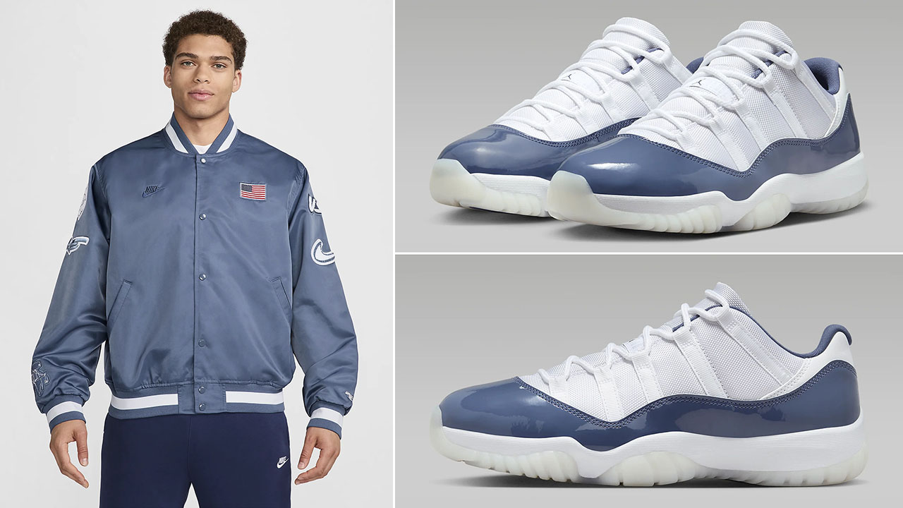 Air Jordan 11 Low Diffused Blue Nike Jacket