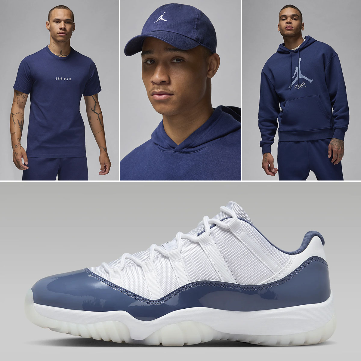 Air Jordan 11 Low Diffused Blue Outfits
