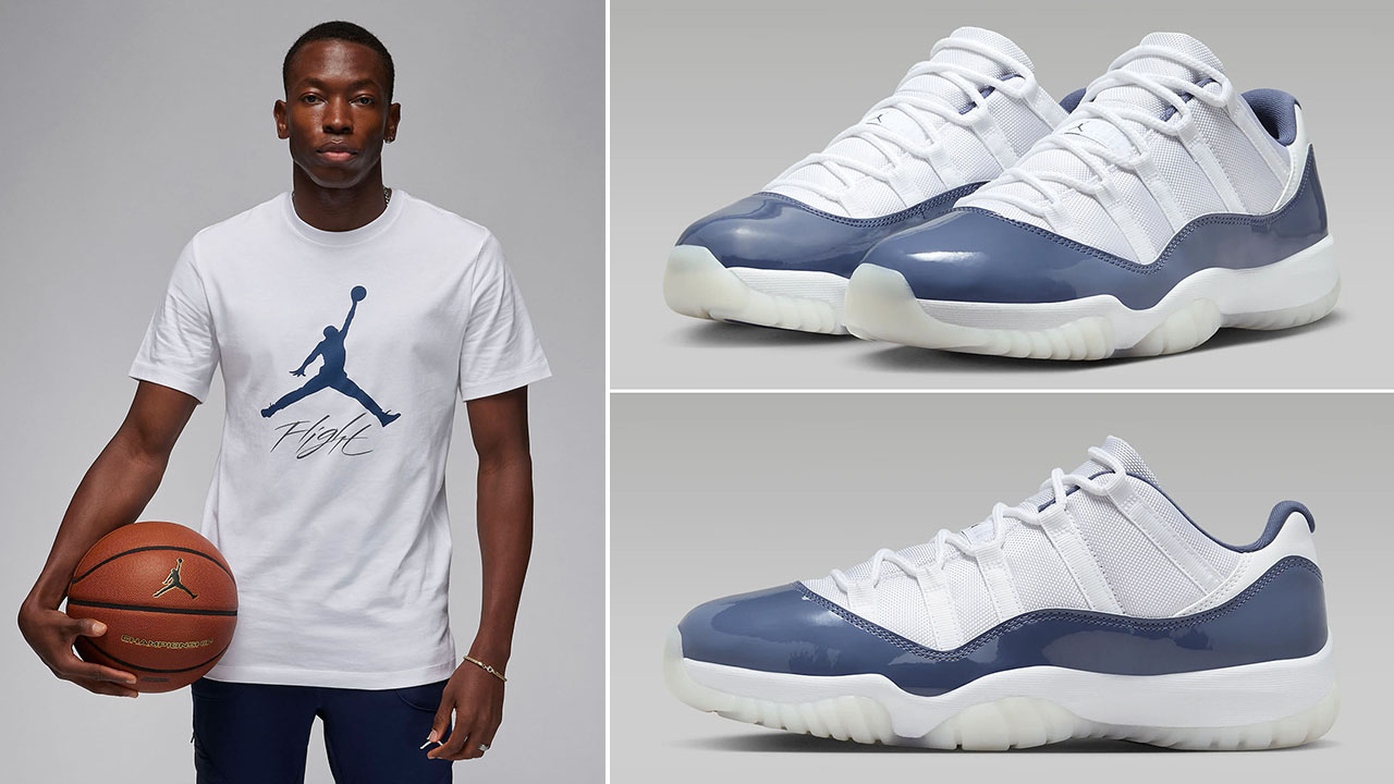 Air-Jordan-11-Low-Diffused-Blue-Shirt-to-Match-Sneakers-1