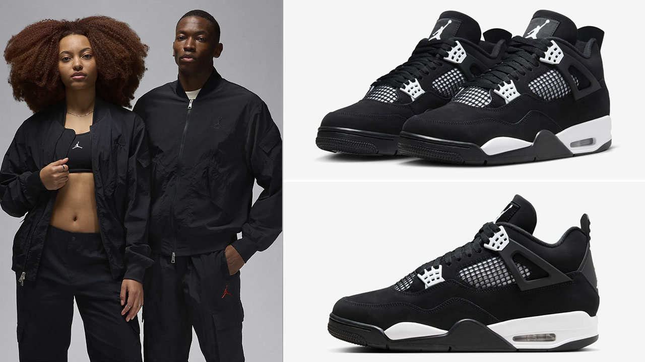 Air Jordan 4 White Thunder Black Renegade Jacket