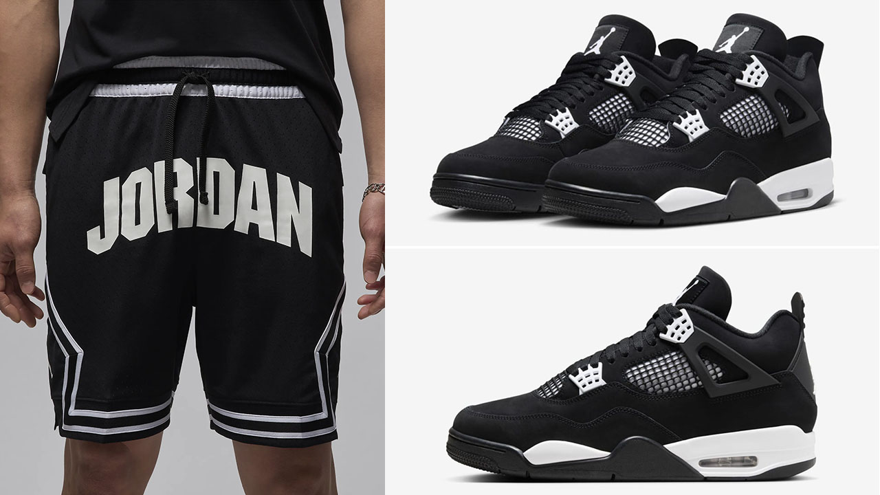 Air Jordan 4 White Thunder Diamond Shorts