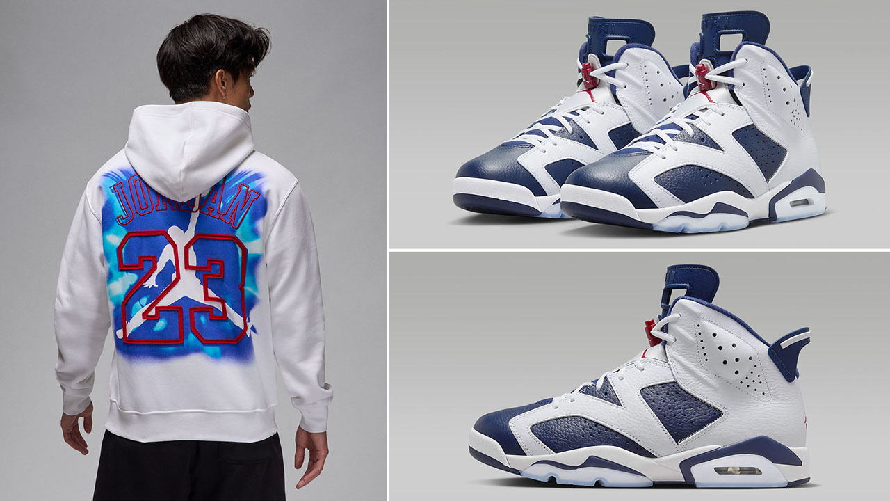 Air Jordan 6 Olympic Hoodie Matching Outfit