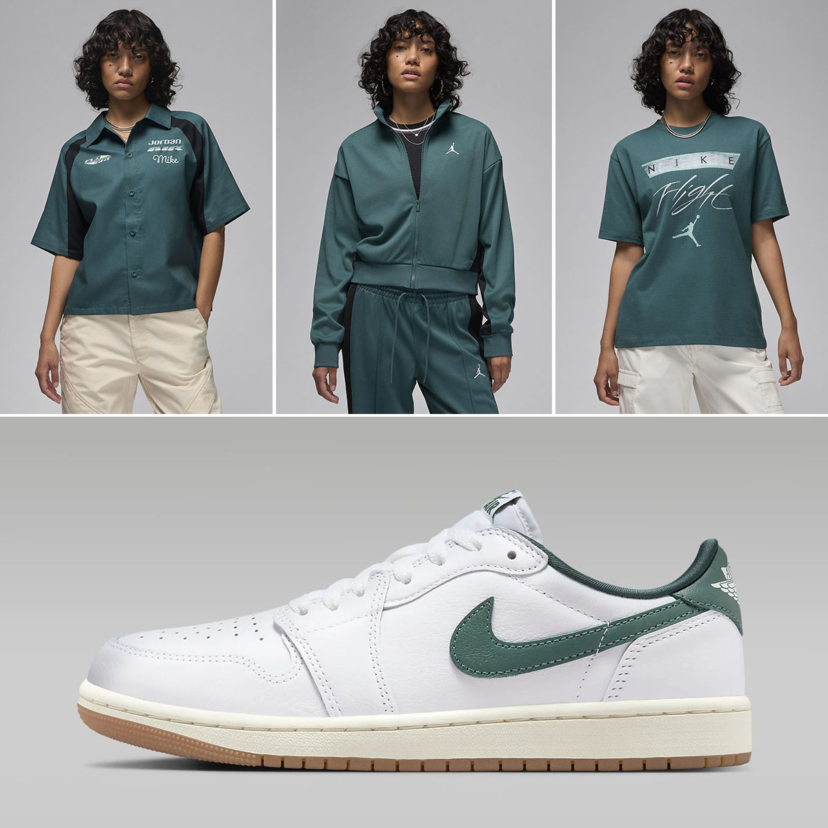 Air jordan 1 Low OG Oxidized Green Womens Clothing to Match Sneakers