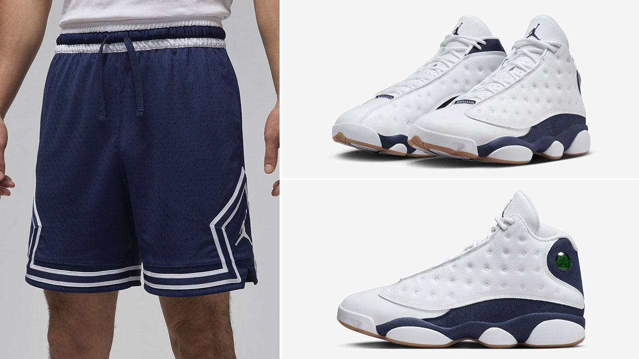 Air jordan 13 Midnight Navy Diamond Shorts