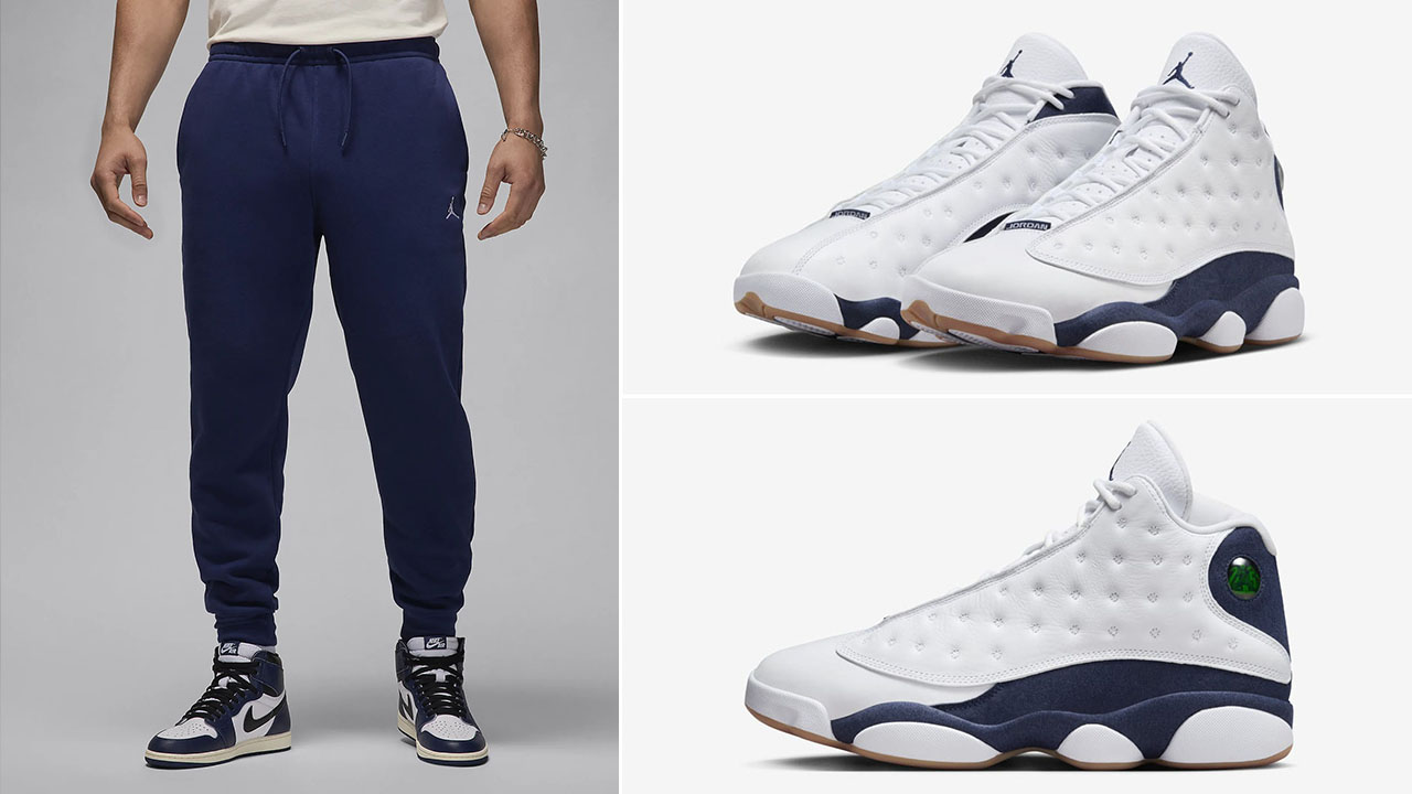 Air jordan 13 Midnight Navy Fleece Pants