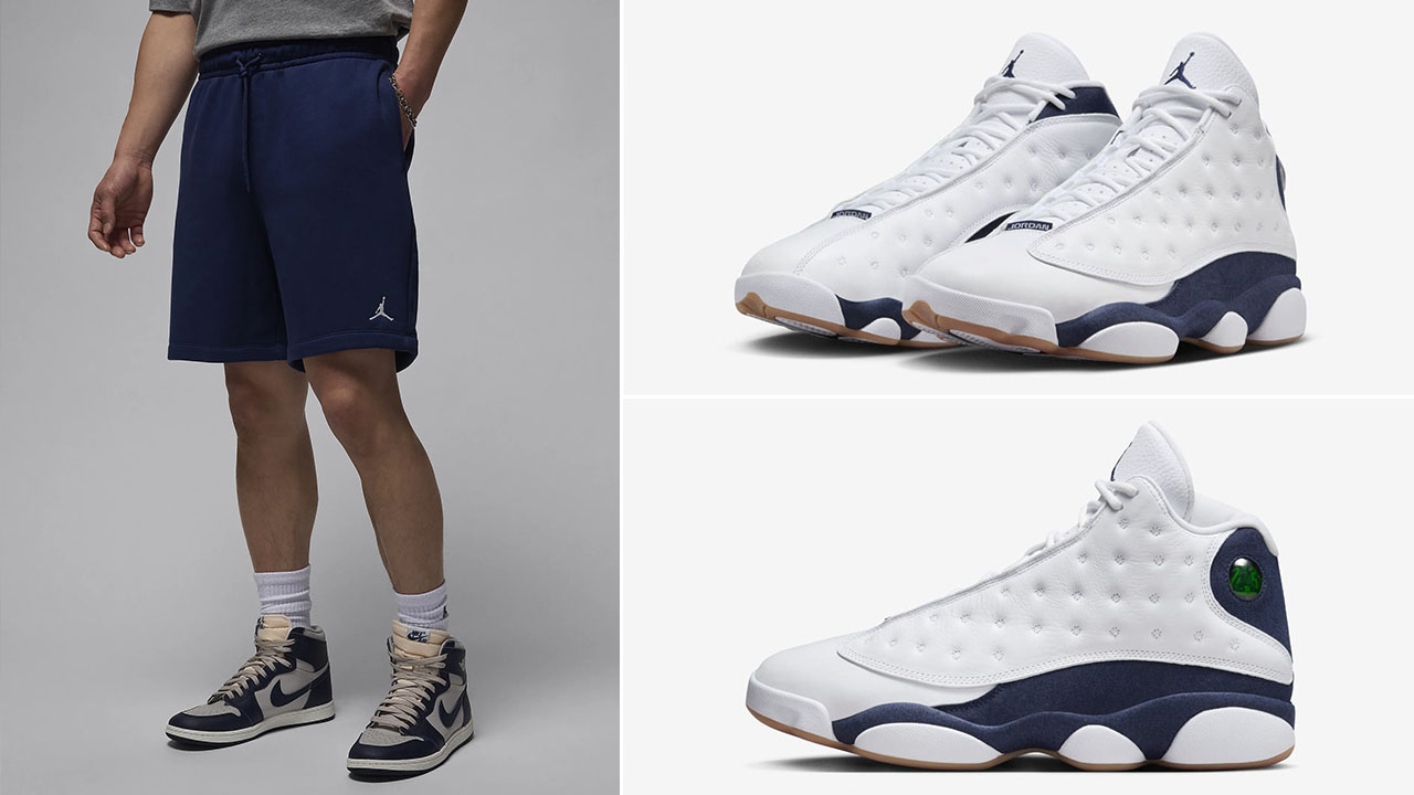 Air jordan 13 Midnight Navy Fleece Shorts