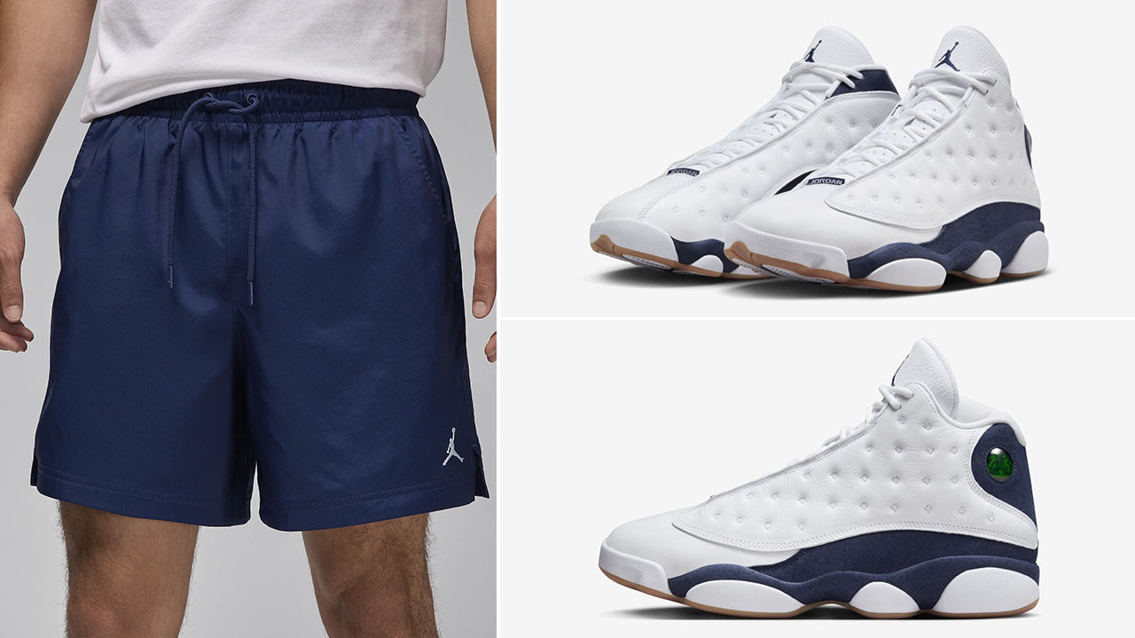 Air jordan 13 Midnight Navy Poolside Shorts