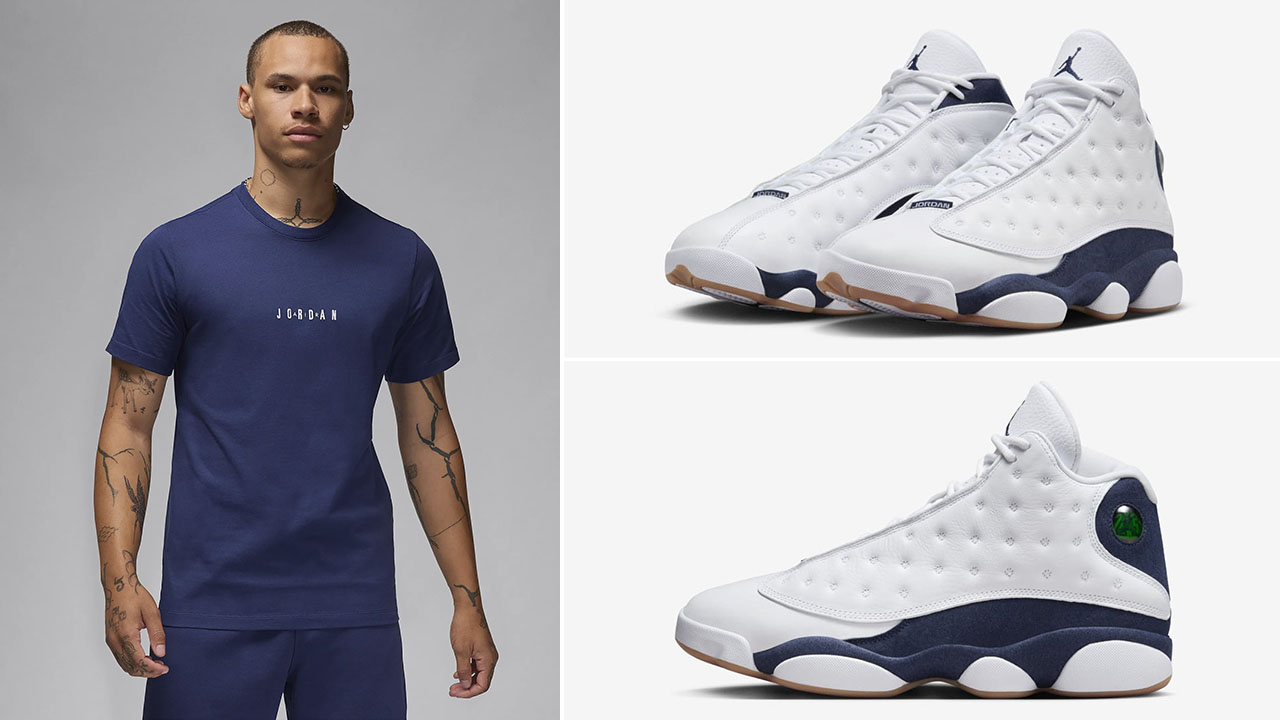 Air jordan 13 Midnight Navy T Shirt