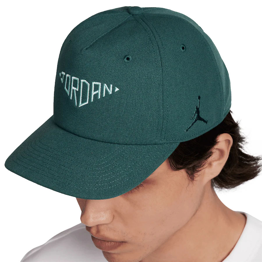 Jordan Brand Logo Oxidized Green Snapback Hat 1