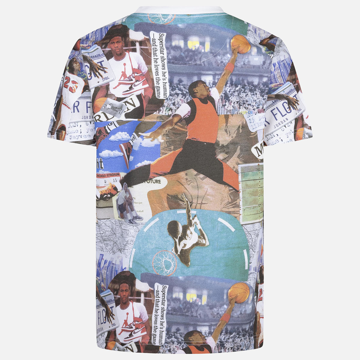 Jordan Brooklyn Collage AOP T Shirt Multi Color 2