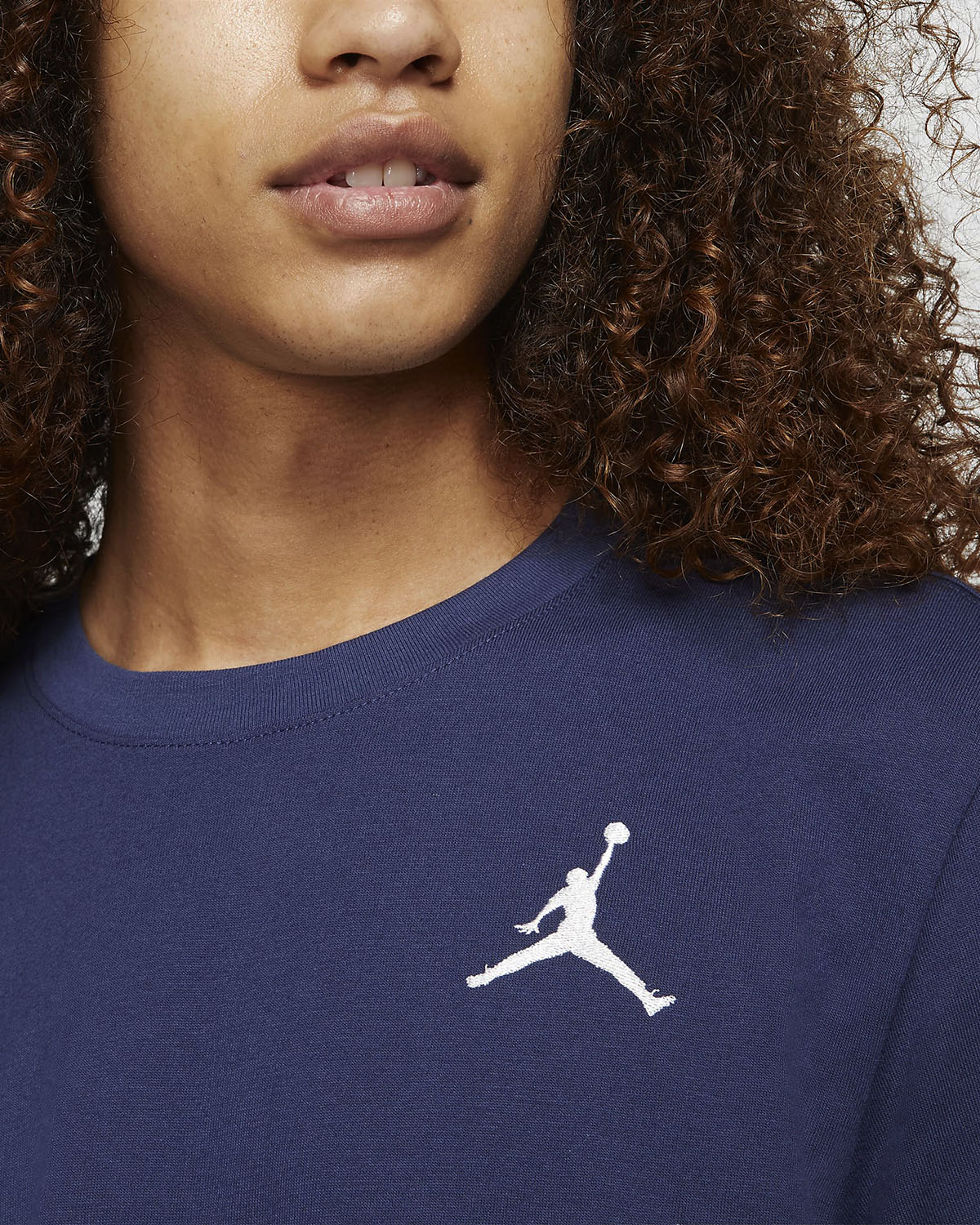 Jordan Jumpman Embroidered T Shirt Midnight Navy 1