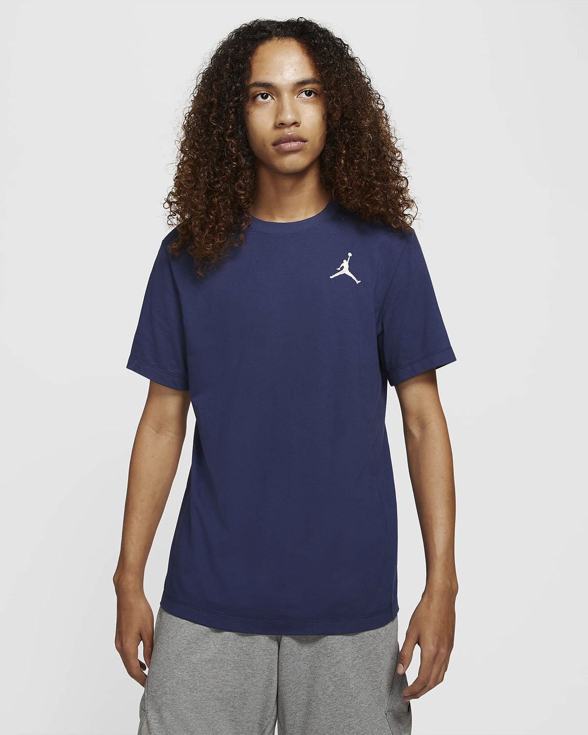 Jordan Jumpman Embroidered T Shirt Midnight Navy