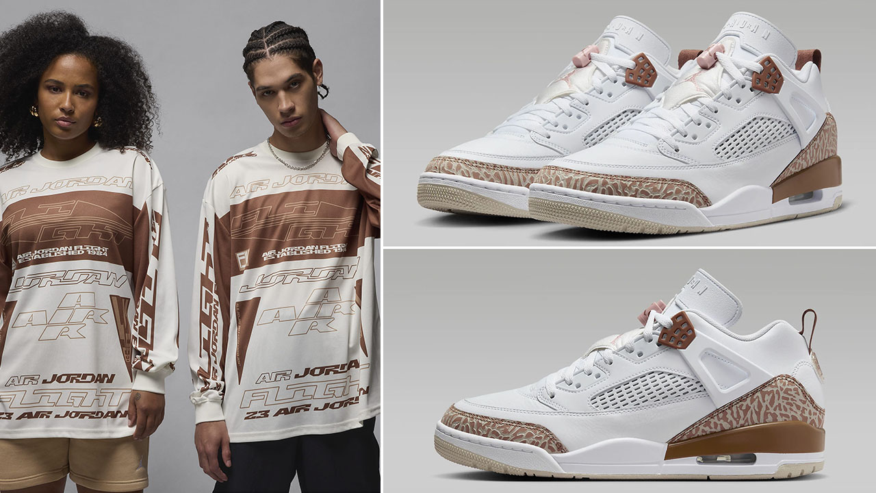 Jordan Spizike Low White Archaeo Brown Shirts Clothing Outfits