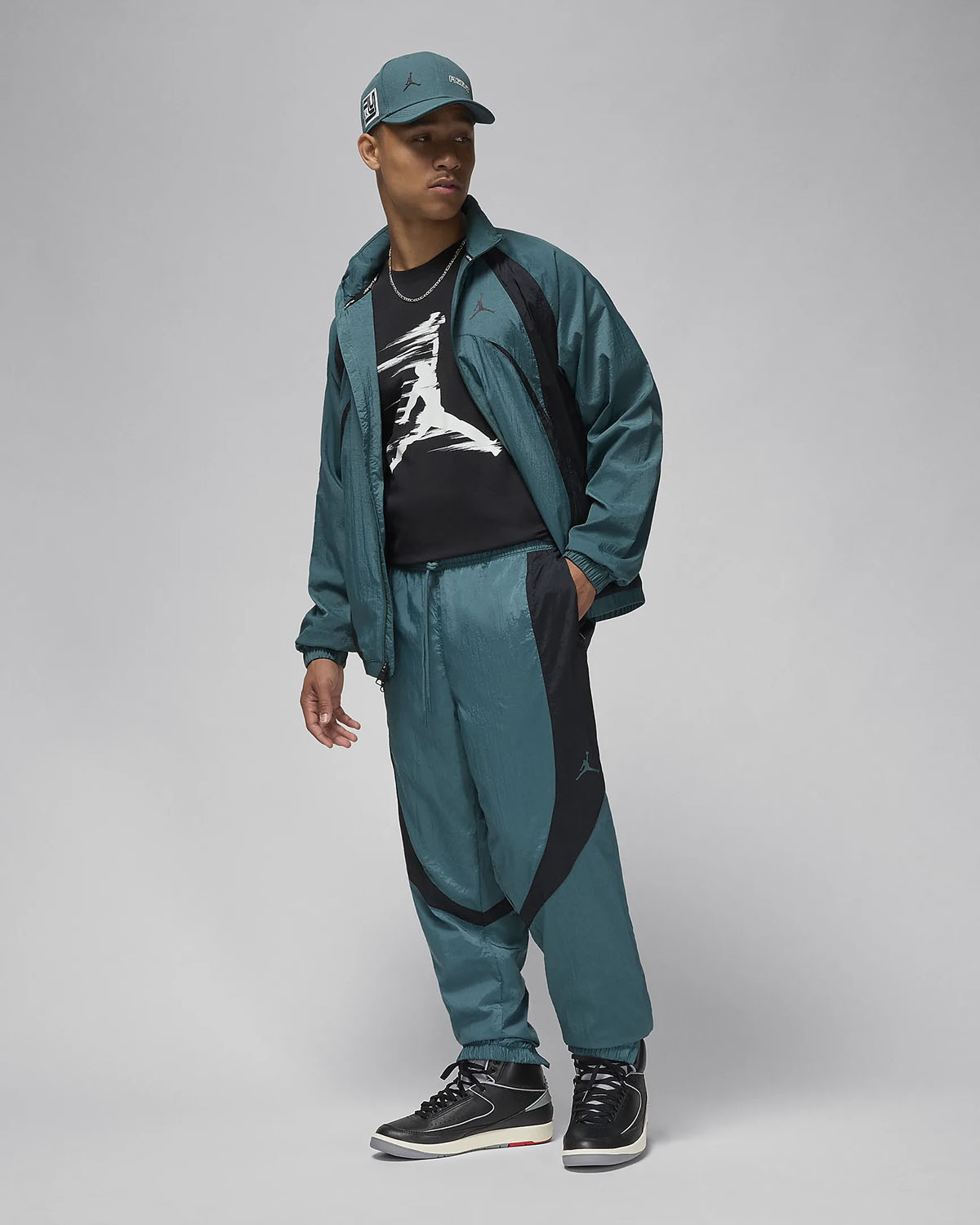 Jordan Sport Jam Warm Up Jacket and Pants Oxidized Green Black