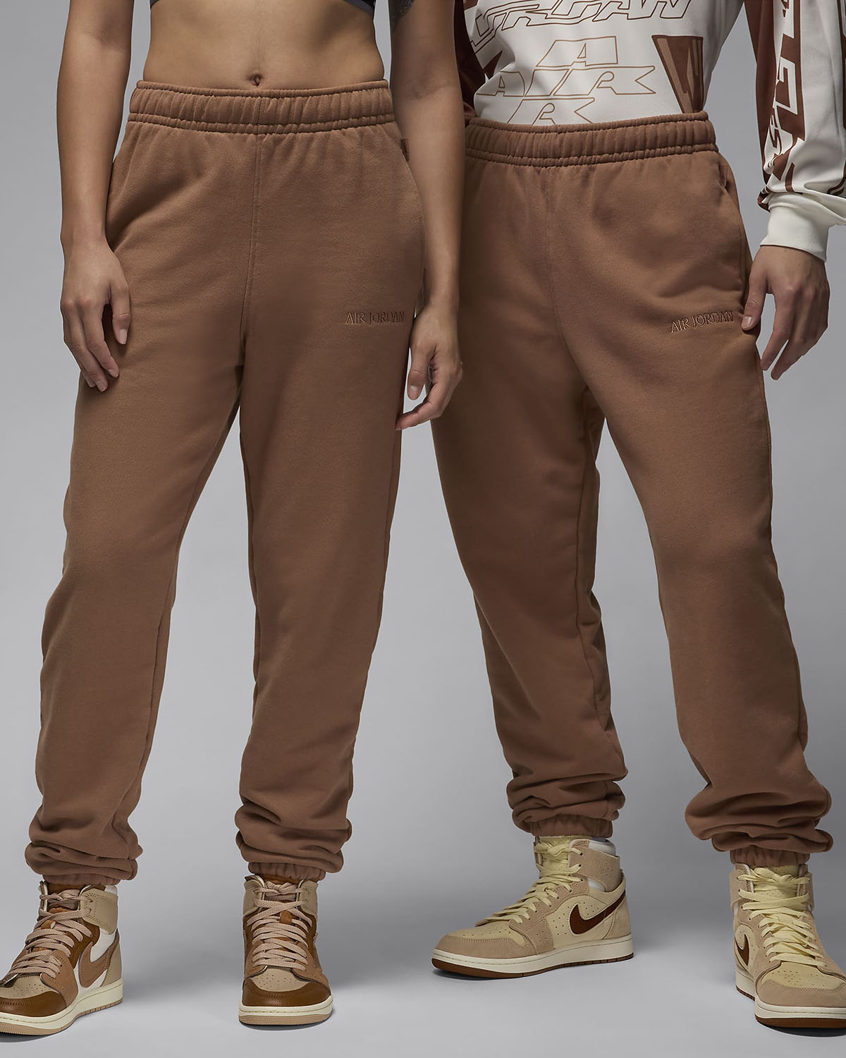 Jordan Wordmark Fleece Pants Archaeo Brown