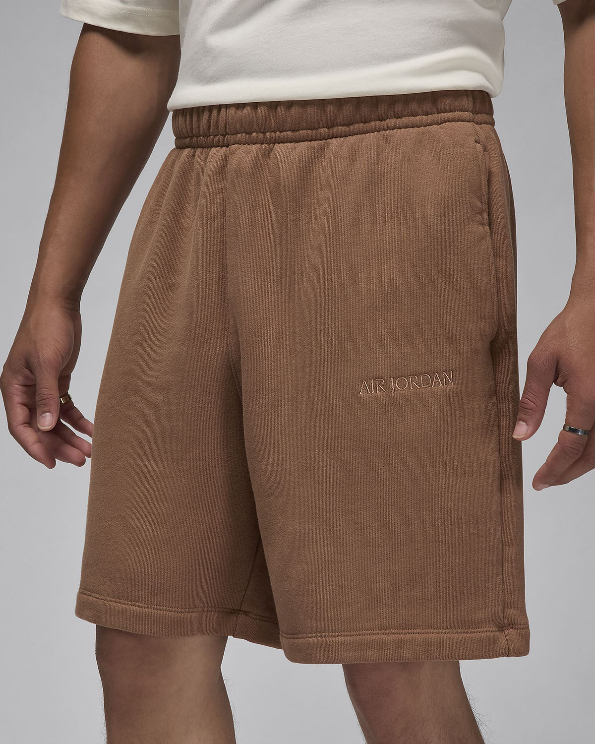 Jordan Wordmark Fleece Shorts Archaeo Brown 1