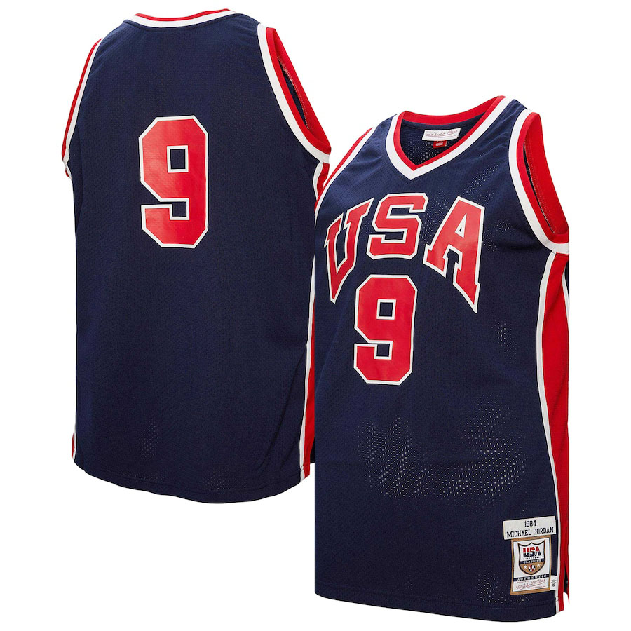 Michael Jordan USA Basketball 1984 Jersey Navy