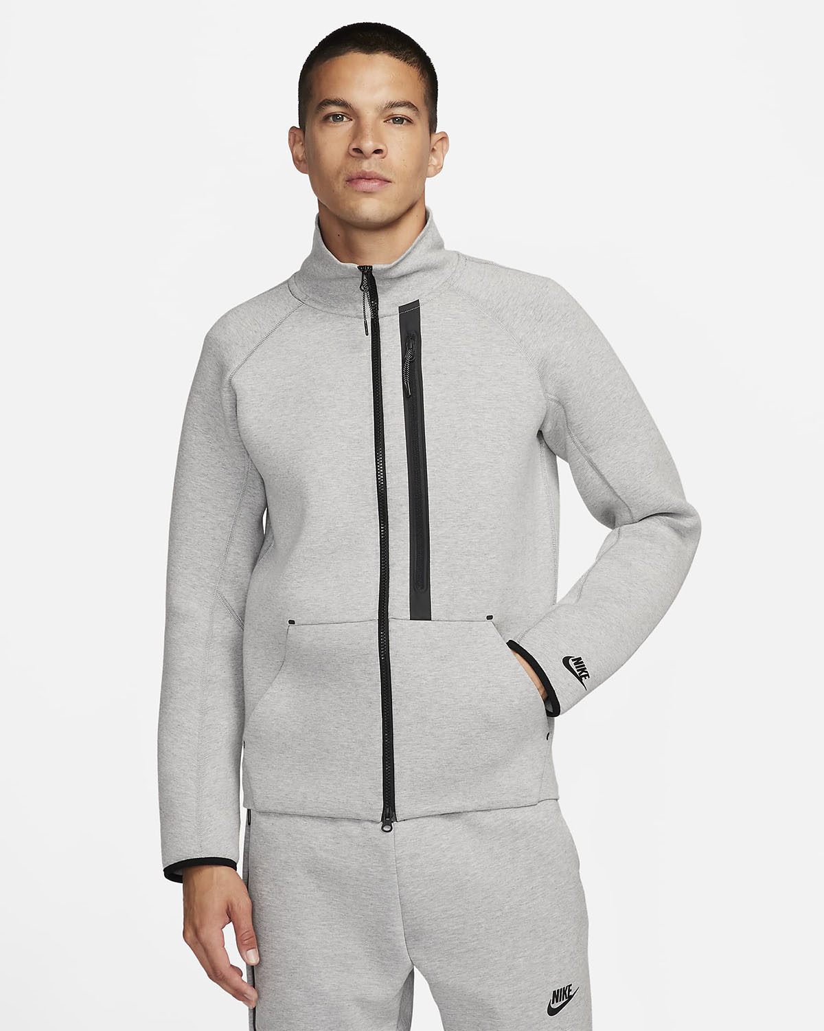 NIke Tech Fleece OG Jacket Grey Black