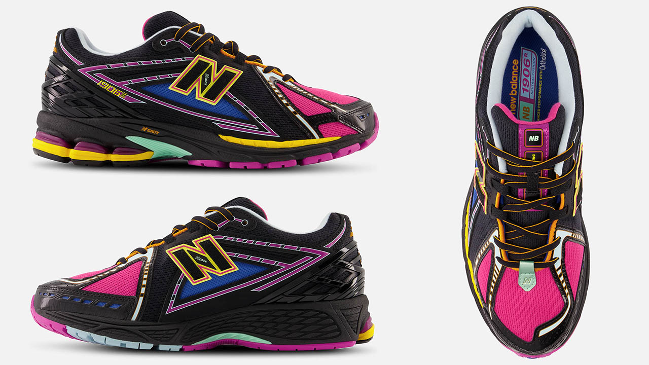 New Balance 1906R Neon Nights Shoes Exuberant Pink Black