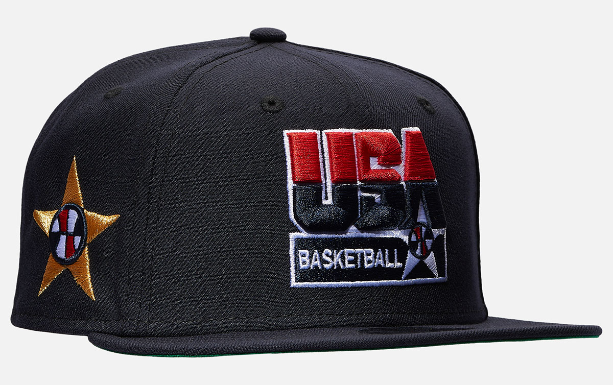 New Era USA Basketball Snapback Hat Navy 2