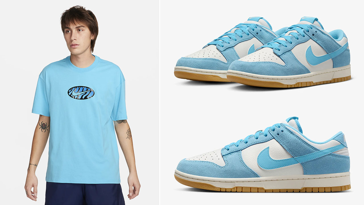 Nike Dunk Low Phantom Baltic Blue Shirt Outfit 2