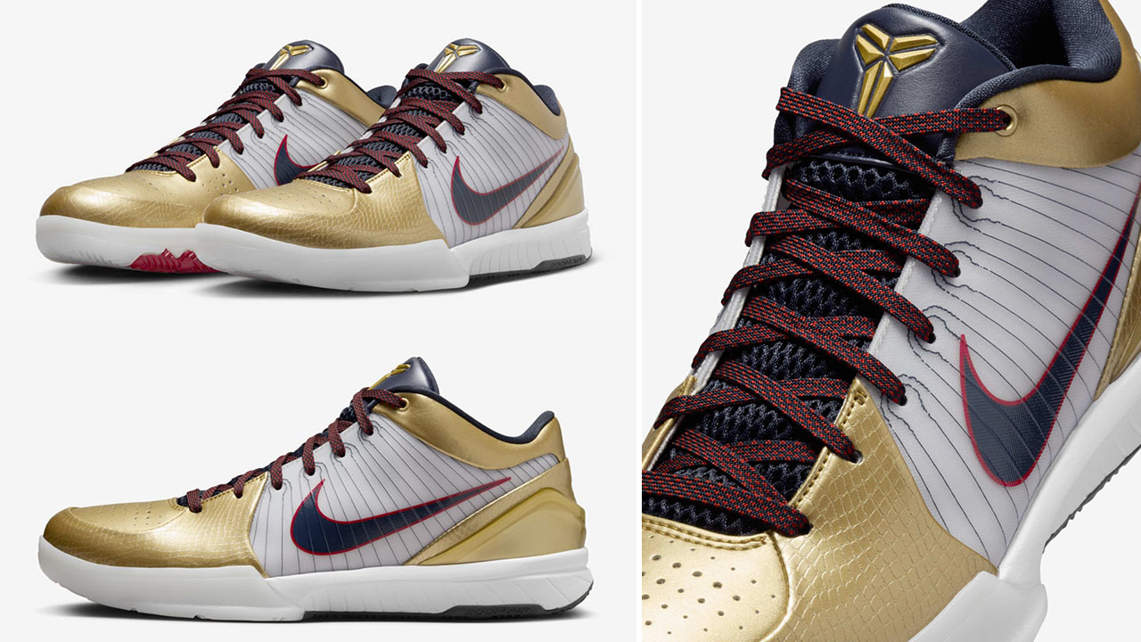 Nike Kobe 4 Protro Gold Medal 2024 Sneakers