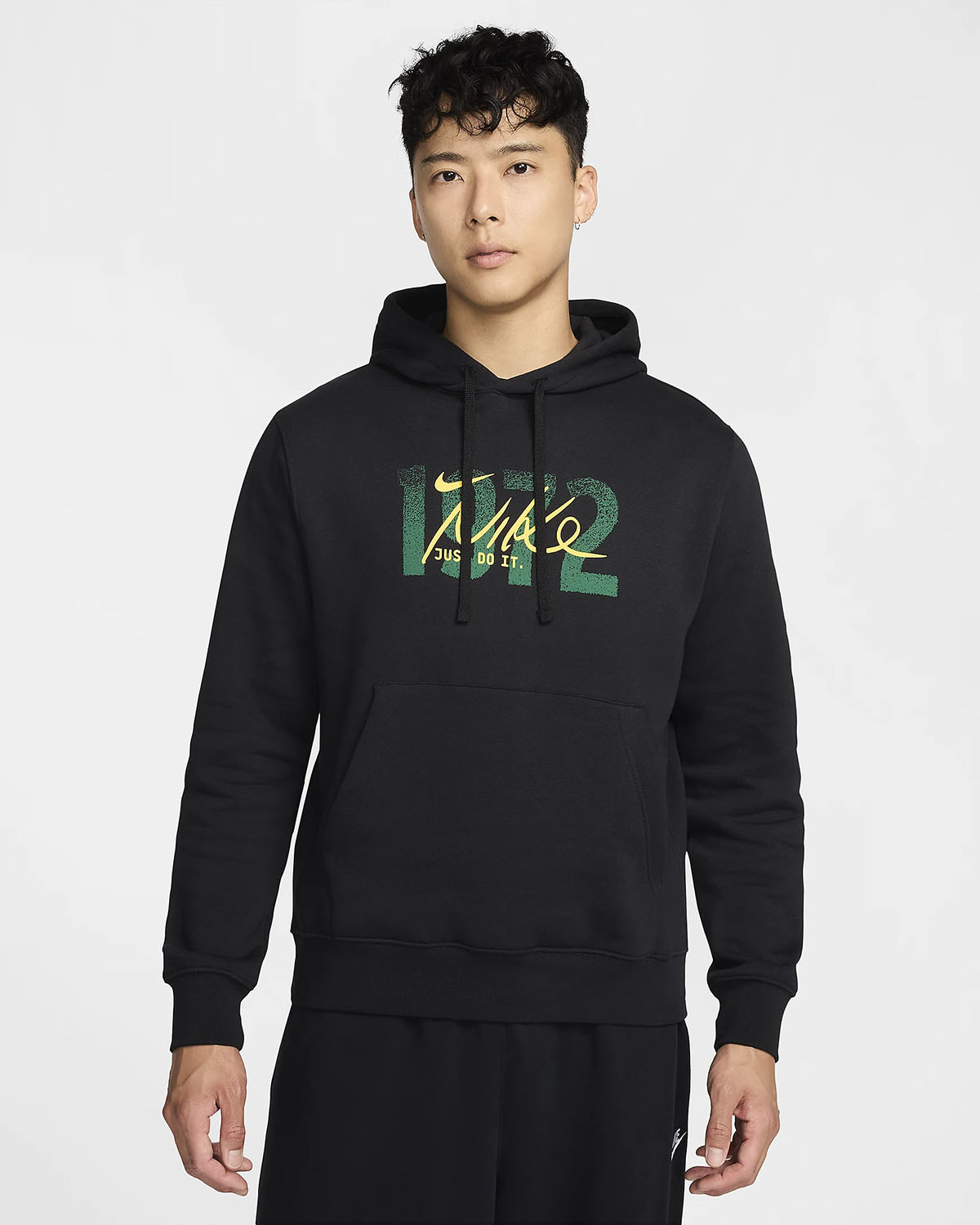 Nike Sportswear Club Fleece Hoodie Black Malachite 1