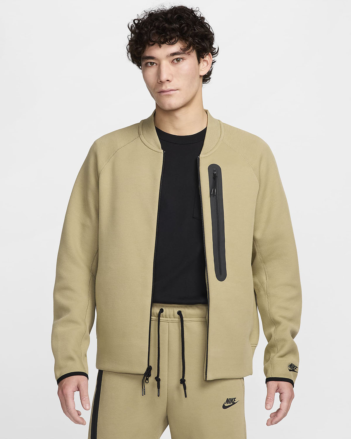 Nike Tech Fleece Bomber Jacket Neutral Olive