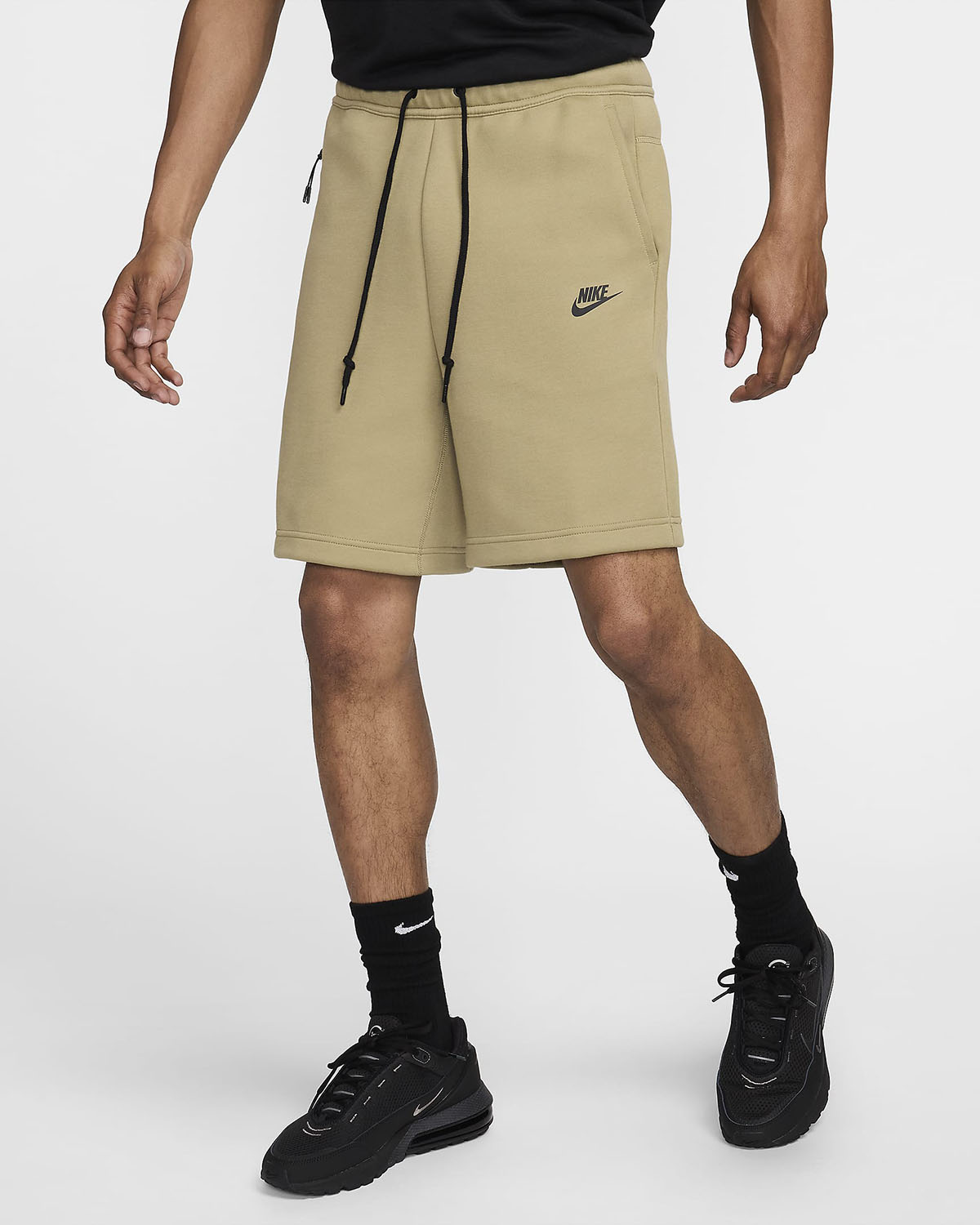 Nike Tech Fleece Shorts Neutral Olive Black