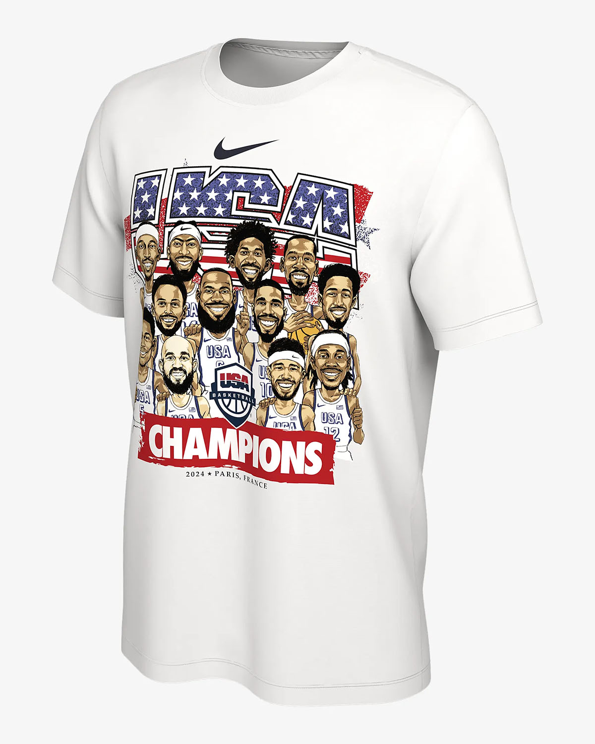 Nike USA Basketball 2024 Olympics Champions T Shirt